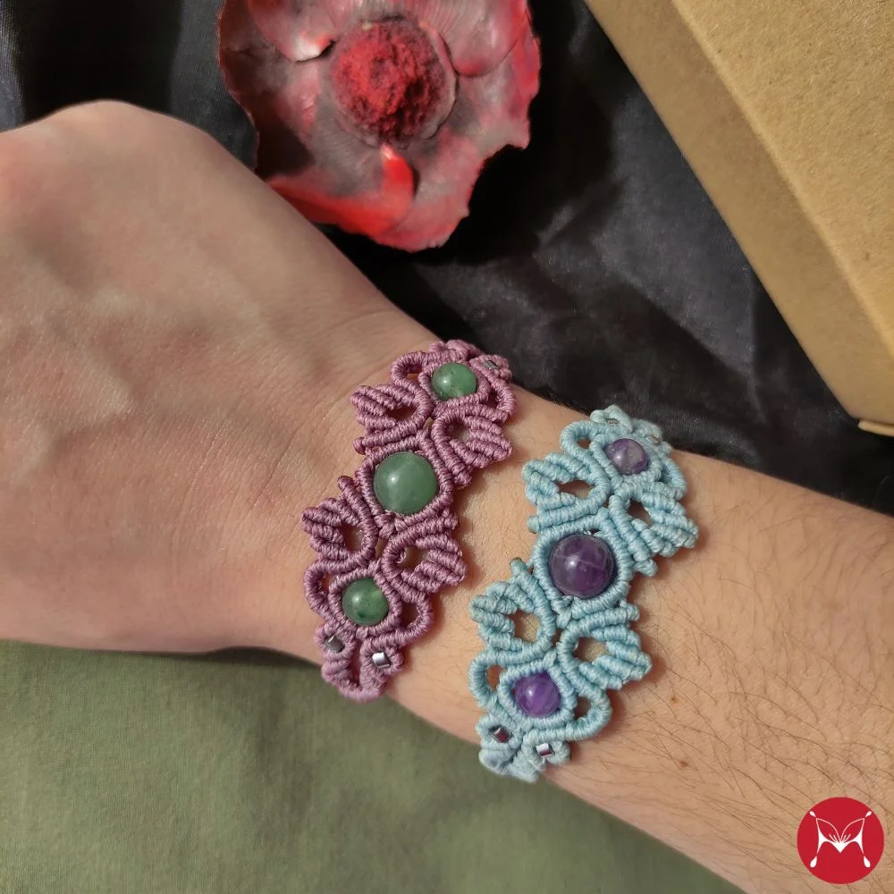 Hand Flower bracelets - Macramelfin